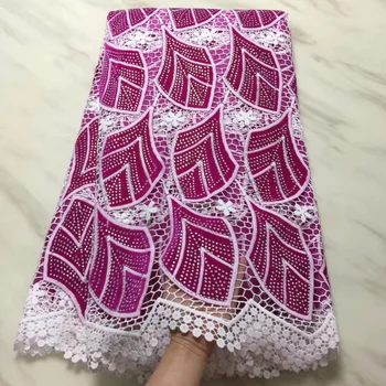 

African Lace Fabric 2019 High Quality Cord Lace Fabric Nigerian Embroidered Cord Lace Fabric And Stones For Wedding PL29191