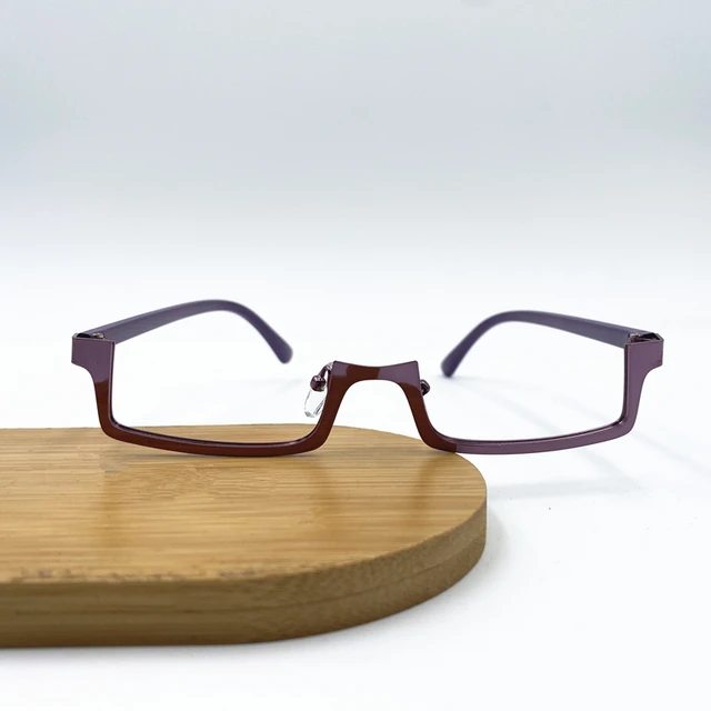 Jujutsu Kaisen Anime Cosplay Costume Maki Zenin Eyewear Purple Half Frame Glasses Eyeglasses Unisex Accessories Prop purple