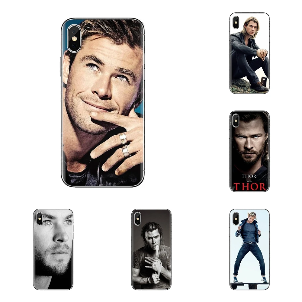 TPU Case For iPhone XS Max XR X 4 4S 5 5S 5C SE 6 6S 7 8 Plus Samsung Galaxy J1 J3 J5 J7 A3 A5 Men Chris Hemsworth Avengers Thor |