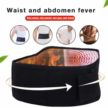 

High Quality Adjustable Waist Tourmaline Auto Heating Magnetic Therapy Back Waist Support Belt Lumbar Massage Band Health Care