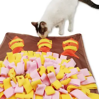 

Pet Toys Pet Dog Snuffle Mat Flower Fish Flannel Sniffing Pad Training Blanket Pet Toy Slowing Feeding for Dogs Pet Accessories