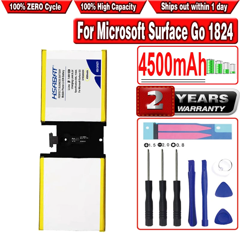 HSABAT 4500 мАч G16QA043H 2ICP4/76/76 Аккумулятор для ноутбука Microsoft Surface Go 1824 4415Y планшетный
