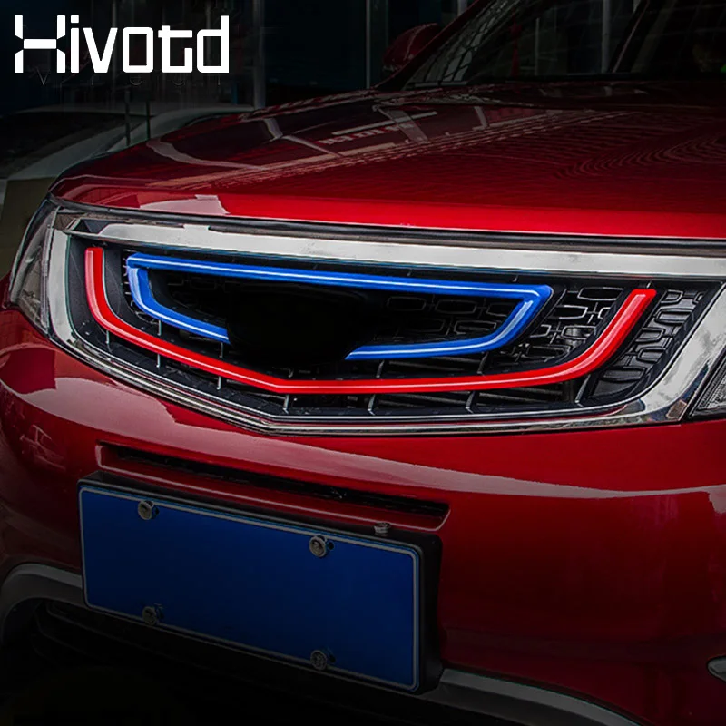 Hivotd для Geely Atlas, аксессуары для автомобиля, передняя решетка, накладка, накладка, Внешняя защита, декоративная, для автомобиля, Стайлинг, ，,, ，，автотовары аксессуары для авто