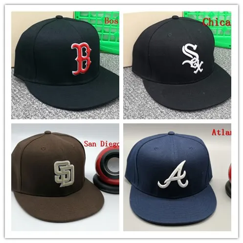 New San Diego Fitted Hats SD Cool Boston Baseball Caps Adult Flat Peak Hip Hop Brown Cap Men Women Full Closed Gorra | Аксессуары для