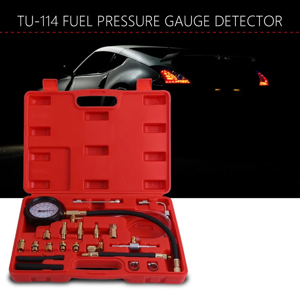 Автомобильный инструмент обнаружения давления топлива набор манометра давления топлива автомобильный инструмент обнаружения давления топлива Комплект для установки манометра