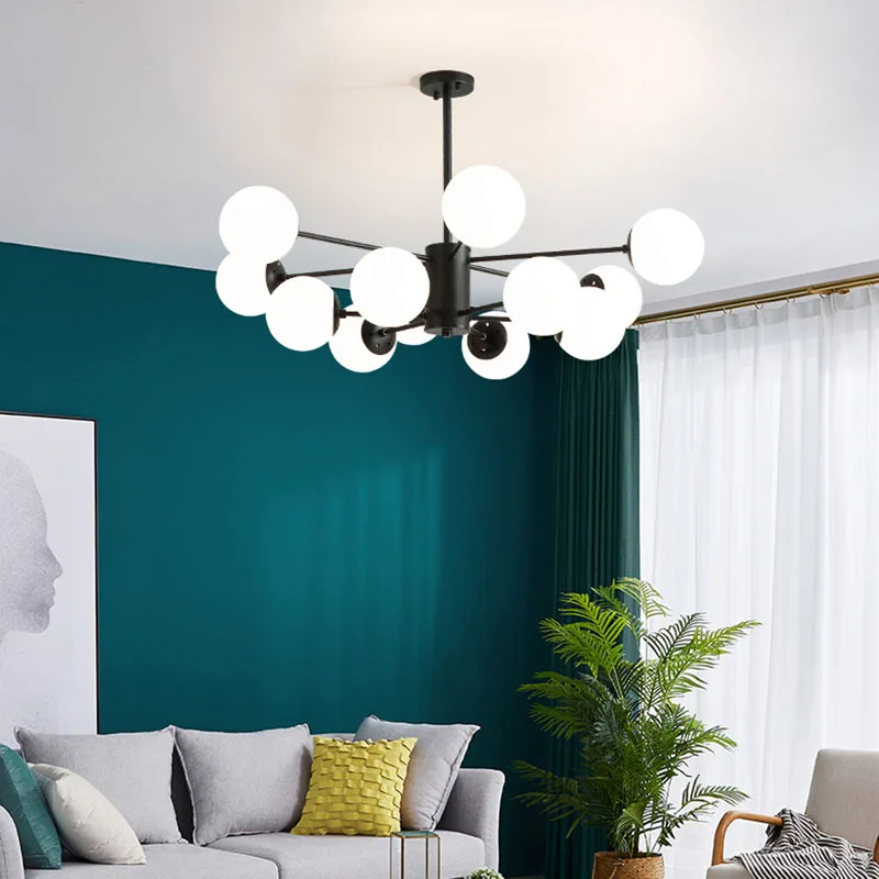 

Nordic Modern Chandelier Industrial Led Lamp Ceiling Chandelier Lighting for Living Room Bedroom Kitchen Hanging Light Fixtures