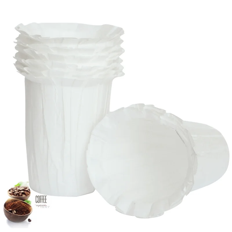 

100Pcs Coffee Disposable Paper Filters Replacement For Keurig 2.0 Large Pack New