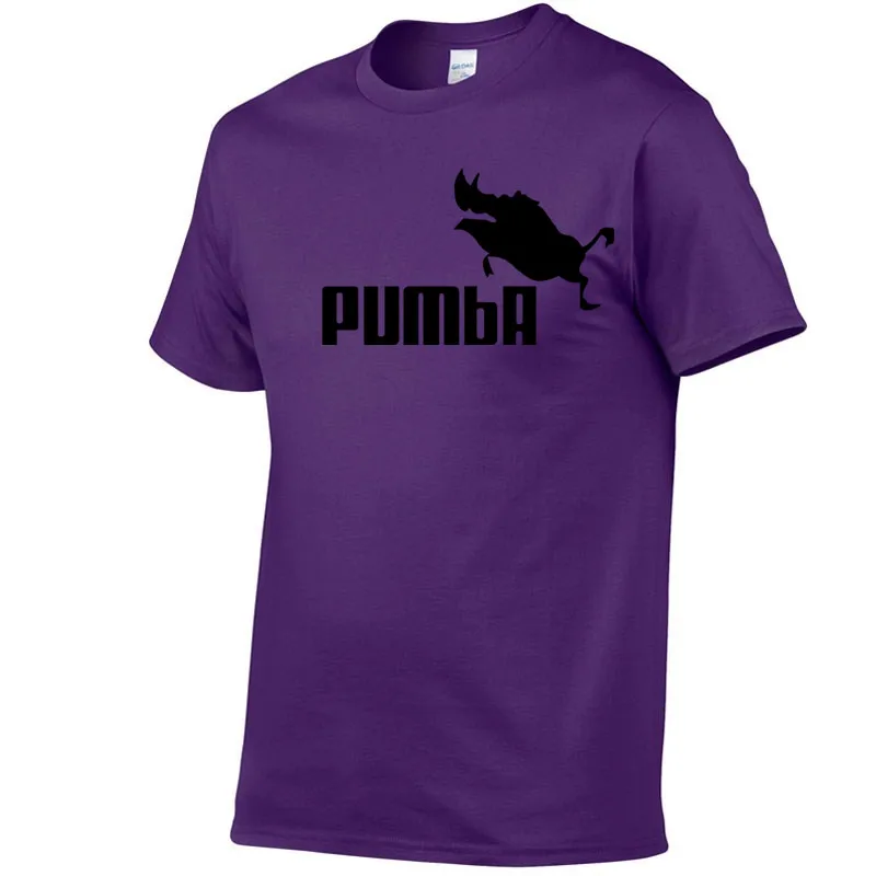 purple-hei-PUM-D Новинка, брендовая модная футболка, мужские хлопковые футболки, футболка с коротким рукавом, высокое качество, футболки для мальчиков, топы темно-синего цвета, This is me - Цвет: purple-hei-PUM-D