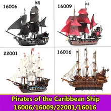 Lepinblocks 16016 22001 Пираты корабль Карибы строительные блоки 10210 Летающий голландец игрушки для детей подарок король кирпичи