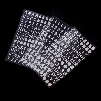 3 Sheets/lot Crafts Bronzing Stickers 21.5*10cm Silver/Gold DIY Scrapbook Digital letter number decorative sticker Toys