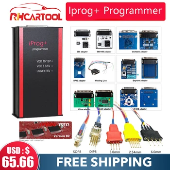 

OBD2 Iprog+ Key Programmer Support IMMO + Mileage Correction + Airbag Reset Iprog Pro Till 2019 Replace Carprog/Digiprog/Tango