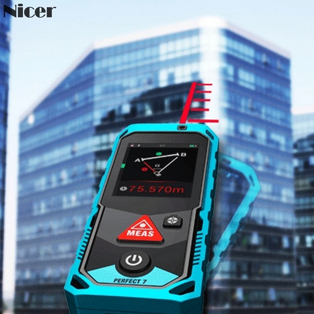 P7 Bluetooth лазерный дальномер камера Finder точка поворотный сенсорный экран перезаряжаемый лазерный дальномер 80 м/100 м/150 м/200 м