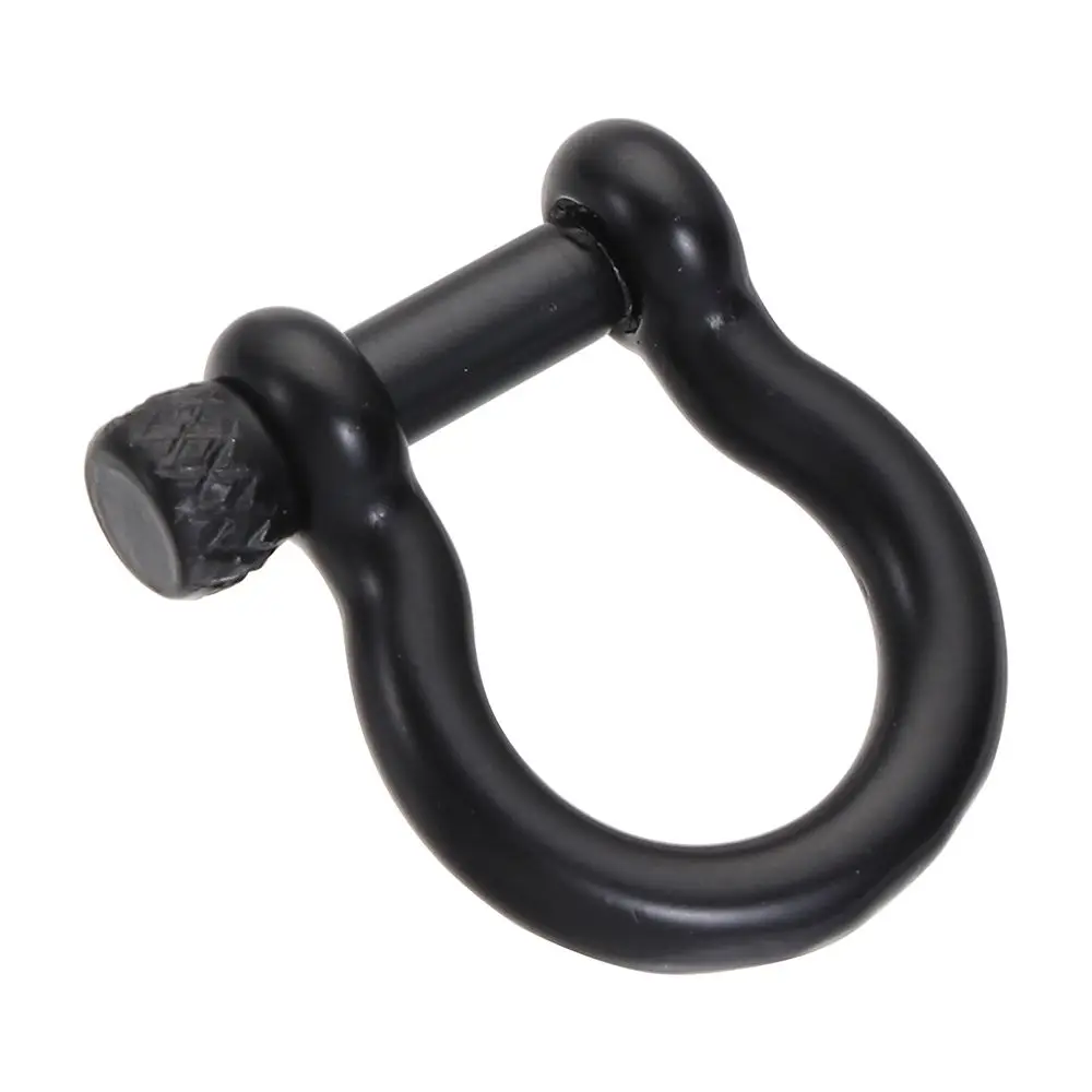 1PC Solid Stainless Steel Carabiner D Bow Staples Shackle Key Ring Keychain Hook Joint Connector Buckles Outdoor Bracelet Buckle carabiner clips keychain carabiner key ring