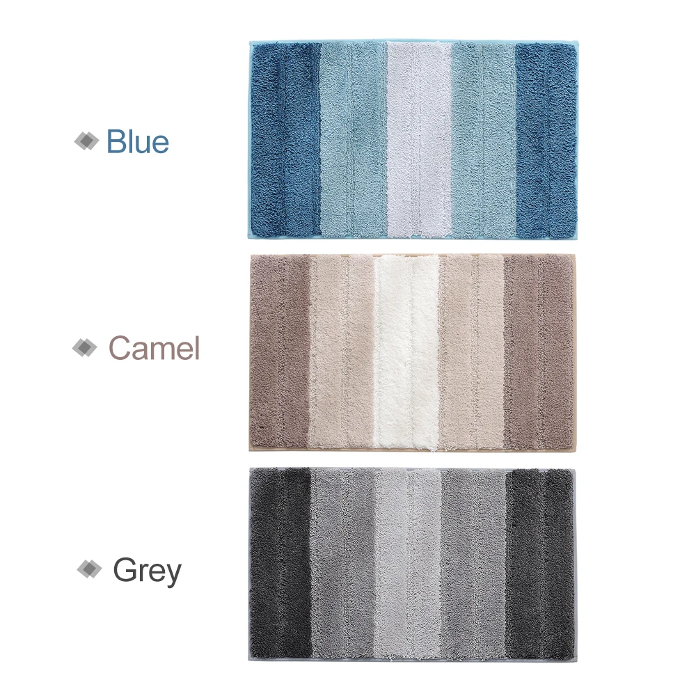 Indoor Anti-slip Bathroom Kitchen Floor Mat Microfiber Rug Carpet Living Room Bedroom Carpet Water Absorbent Machine Washable