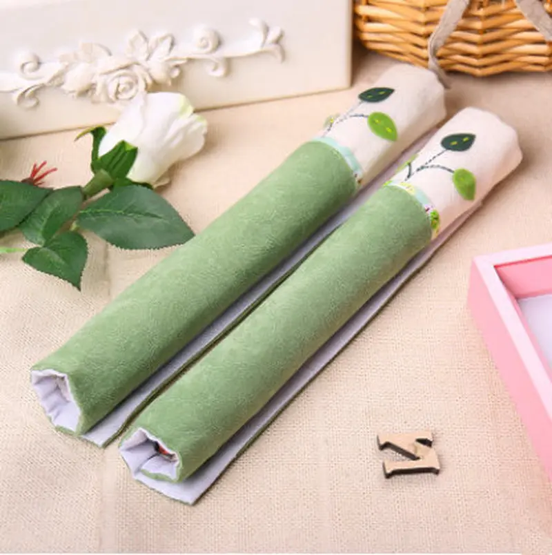 1 Pair Cotton Refrigerator Handle Cover Practical Doorknob Door Double-door Fridge Gloves Kitchen Tools | Дом и сад
