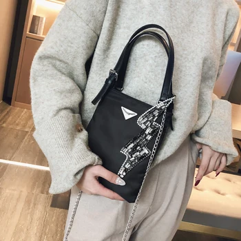 

Original Design Autumn And Winter Nylon Shoulder Bag & Chain Handbag Width 17cm High 20cm Thickness 2cm