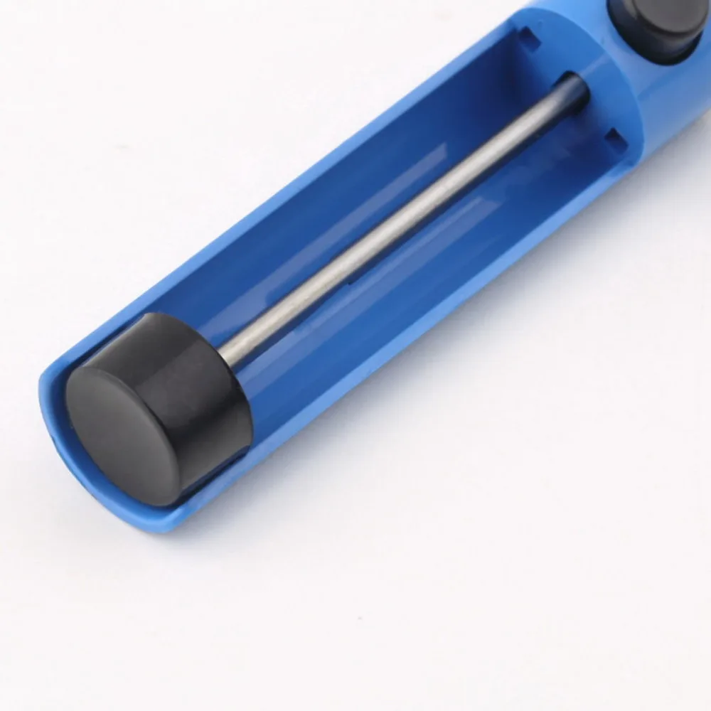 1 шт. Алюминиевый припой припоя насос инструмент ручка синий удаление устройство Вакуумный паяльник Распайка для мощной функции