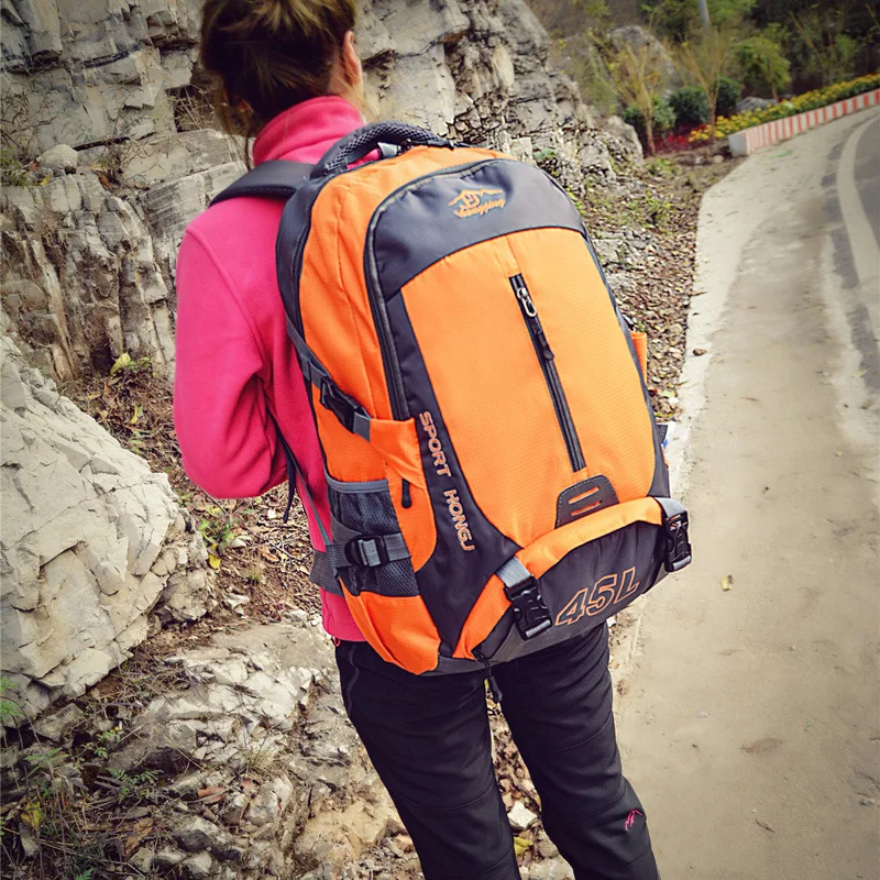 

Shoulder Mountaineering Bag Travel Outdoor Backpack Men's Travel Large Backpack Outdoor Mountaineering Bag Waterproof Wear-Resis