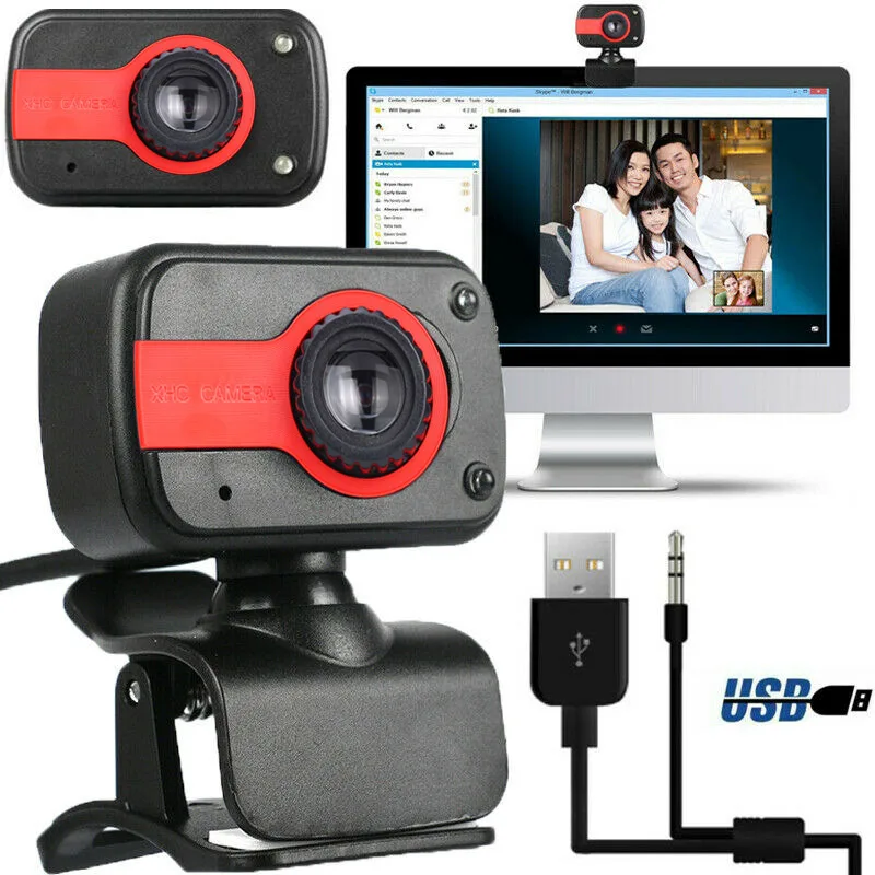 

Rotatable Digital USB Computer Webcam with Microphone PC Video Camera Laptop Home VDX99