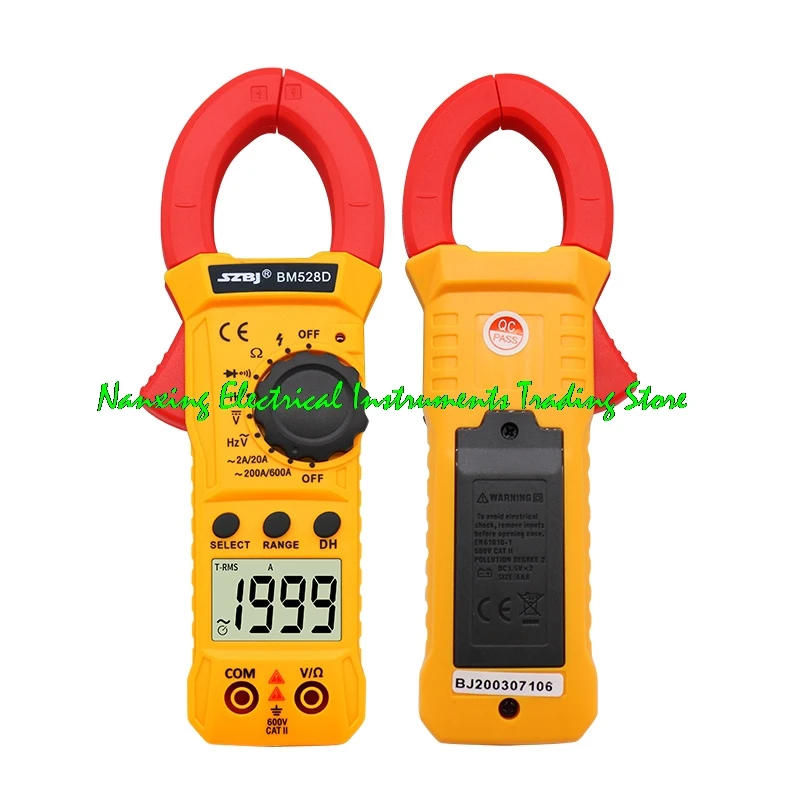 SZBJ BM528D/BM528F Digital Clamp Meter Multimeter  Handheld Non Contact Current meter Tester