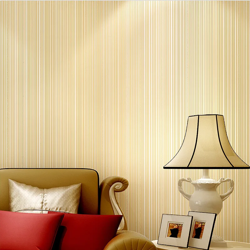 

Wholesale Stripes Wallpaper Plain Color Hotel Engineering Wallpaper Clothing Store Beauty Salon Environmentally Friendly TV Back