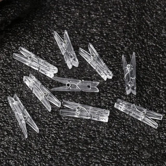 35 Mm -Es Mini Tavaszi Tiszta Átlátszó Klipek Ruhák Fotópapír Pin Ruhacsipesz Kézműves Party Otthoni Dekoráció - Image 5