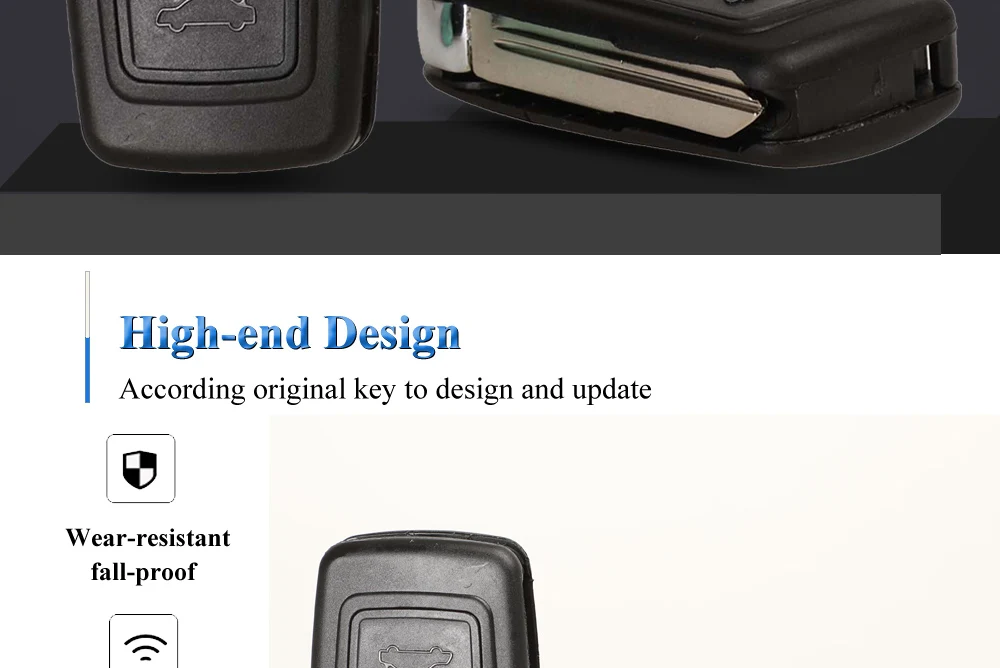 Keyforkess 10 pz/lotto Fob Cassa Chiave Dell'automobile per CHERY A5 FULWIN COWIN TIGGO E5 A1 di PASQUA 2 Bottoni Modificato A Distanza ABS chiave Borsette - H931163dd7a444b0881ec4742475c6843a
