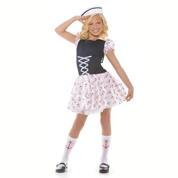 

New cosplay children's navy short dress parent-child animal show dress up cartoon costume party play clothing