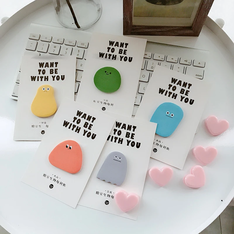 

Cartoon Modeling Post It Portable Message Paper Creative Sticky Notes Small Memo Pad School Supplies Kawaii Stickers Stationery