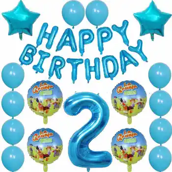 

30pcs/lot farm animal foil Balloons 30 inch Number Balloon Baby 1 2 3 4 5 st Birthday Party Decorations Toys For Kids farm party