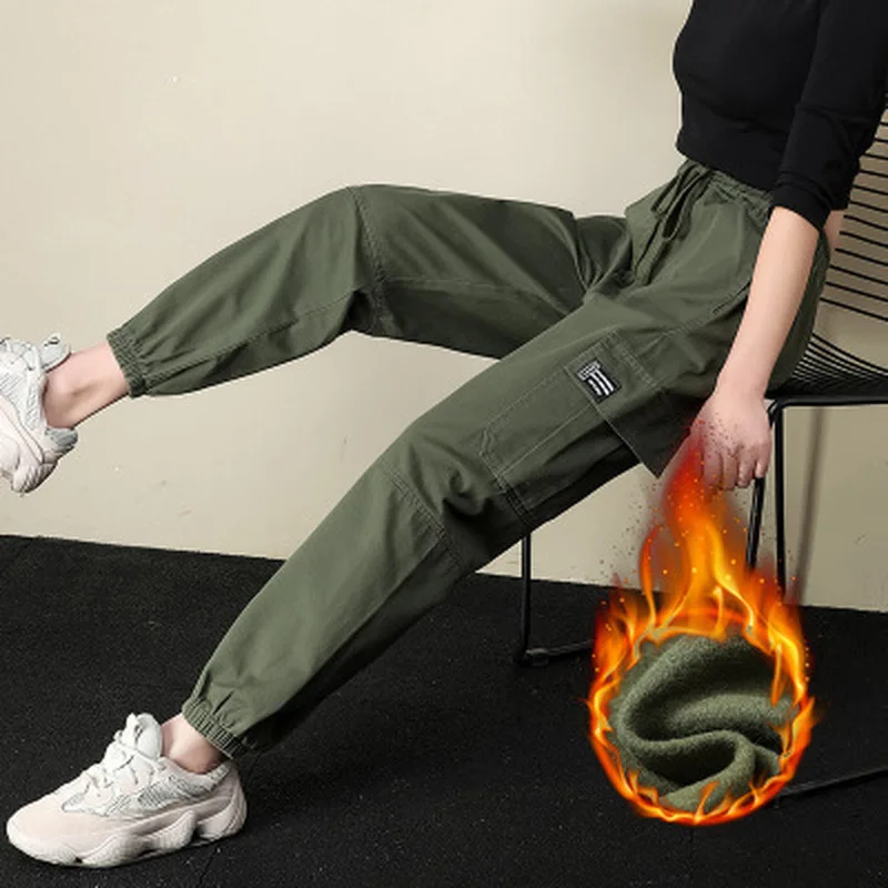 fleece lined cargo pants womens