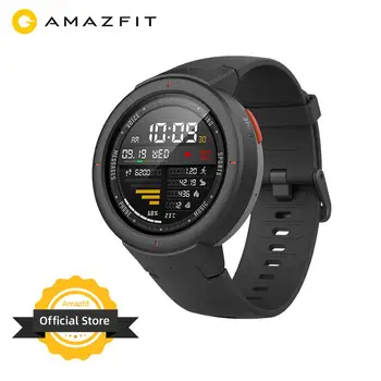 

Global Version New Amazfit Verge Smartwatch GPS GLONASS Call Answer Smart Message Push Heart Rate Monitor for Android Phone iOS