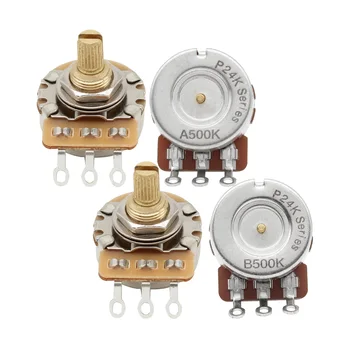 FLEOR-짧은 샤프트 24 개, 치아 기타 포텐셔미터 황동 3/8 