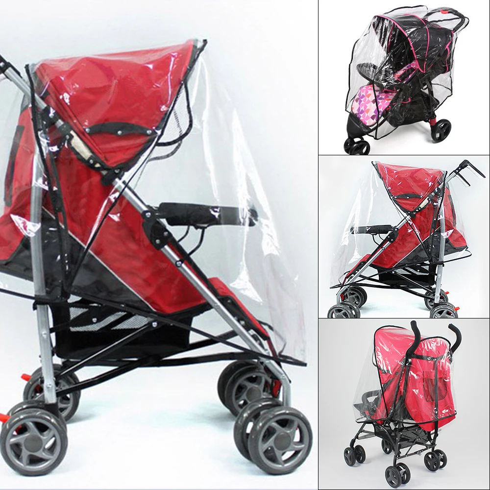 

Baby Stroller Accessories Universal Waterproof Rain Cover Wind Dust Shield Stroller Cover Easy To Carry Baby Stroller Raincoat
