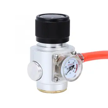 

CO2 Mini Gas Regulator 5/16in Gas Line Assembly Quick Connector Pressure Gauge FOR Beer Dispensing Accessories