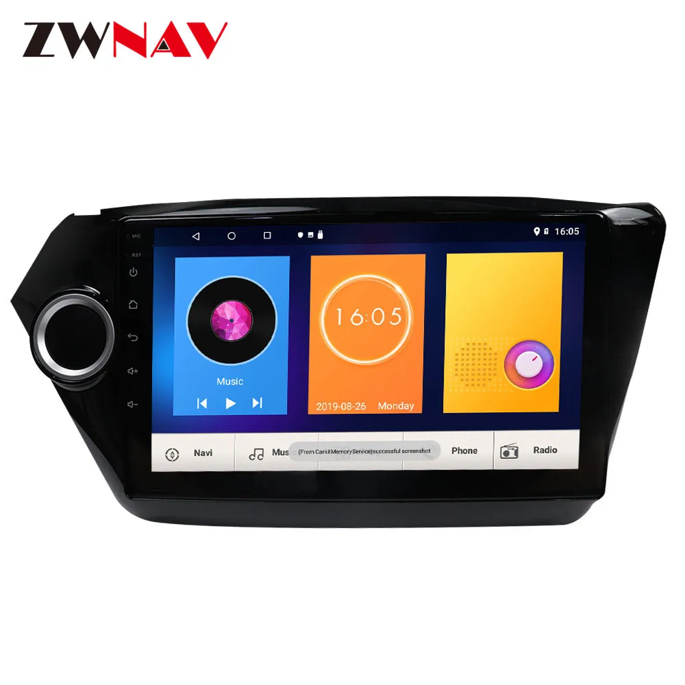 Top car dvd player Android 9.1 2 Din GPS Car Stereo For Kia Rio 2010 2011 2012 2013-2018 Head Unit Multimedia Player Wifi Map BT 2