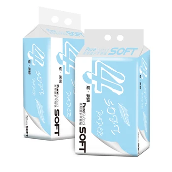 

6 Rolls Native Wood Pulp Paper Tissue Napkin Home Hotel Rolling Paper Towel