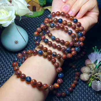 

8mm Natural Blue Red Pietersite Beads Bracelet For Women Man Crystal Love Gift Namibia Stone Round Beads Stretch Jewelry AAAAA