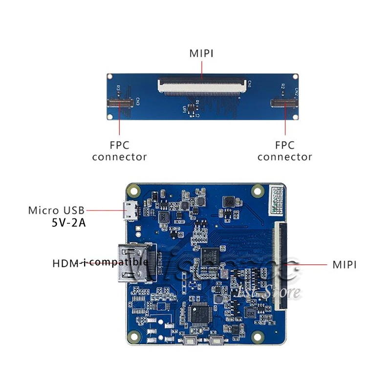 Wisecoco 2.9 Polegada vr Display Lcd 1440x1440 ar Senhor Hmd Tela Dupla Ls029b3sx04 Mipi Placa de Controlador 40 Pinos - Imagem 4