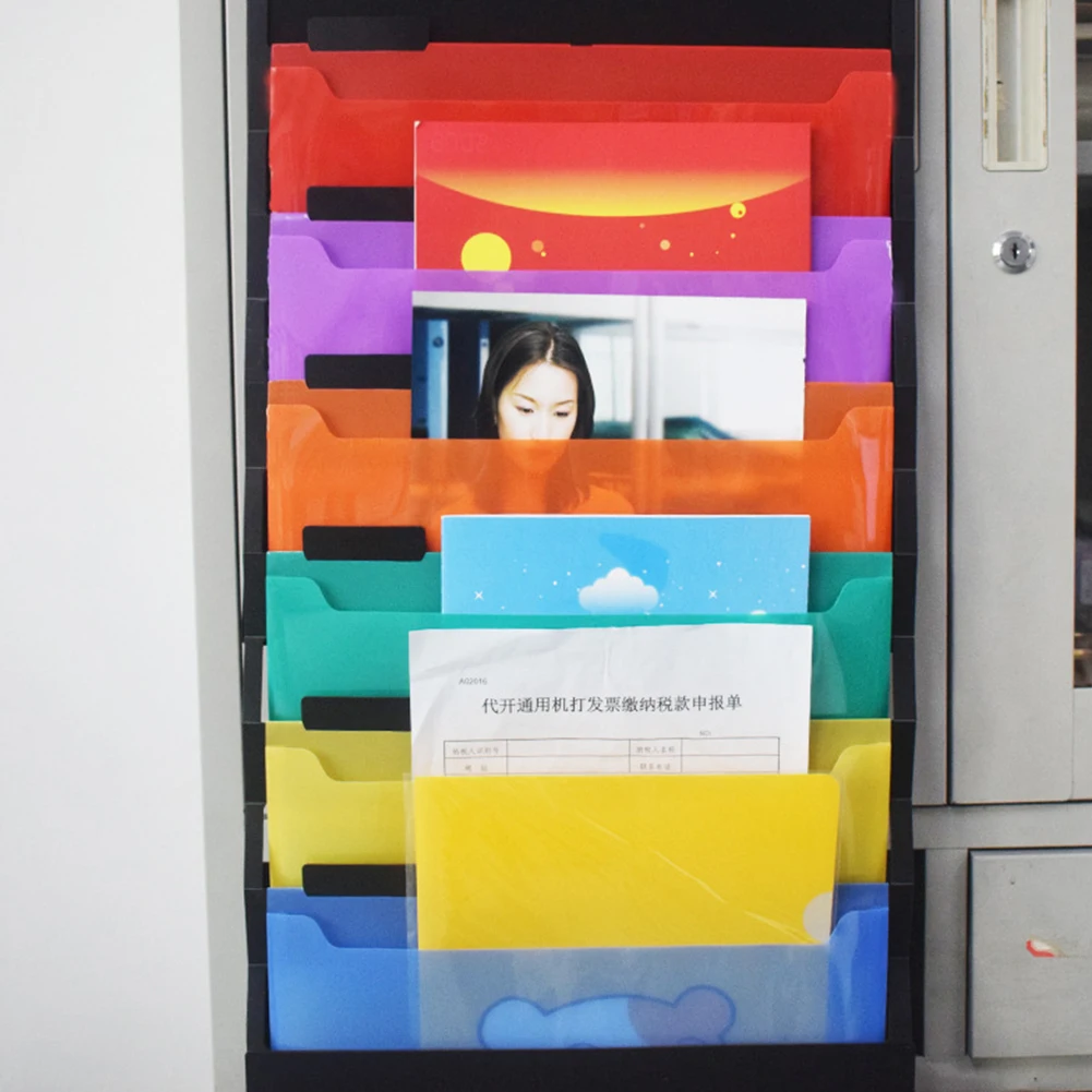 

Cute Portable Expandable Accordion 6 Pockets A4 File Folder Expanding Document Organizer Holder School Supplies