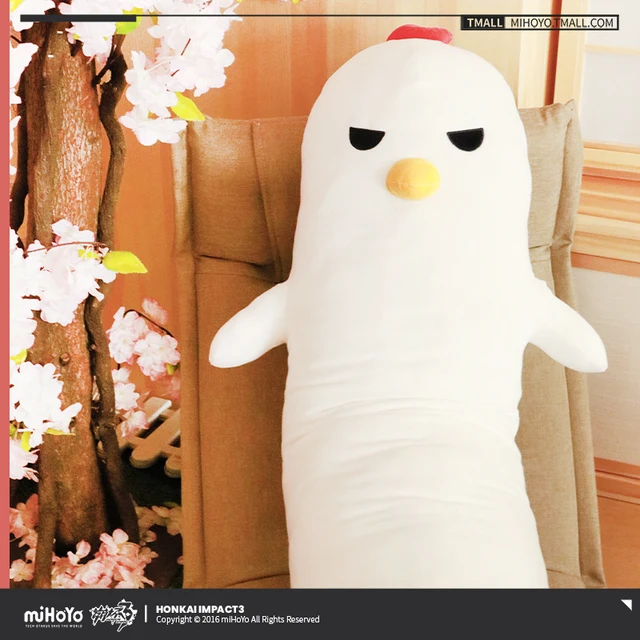 Game Honkai Impact 3 Anime Fu Hua Cute Chicken Plush Stuffed Doll Toys Throw Long Strip