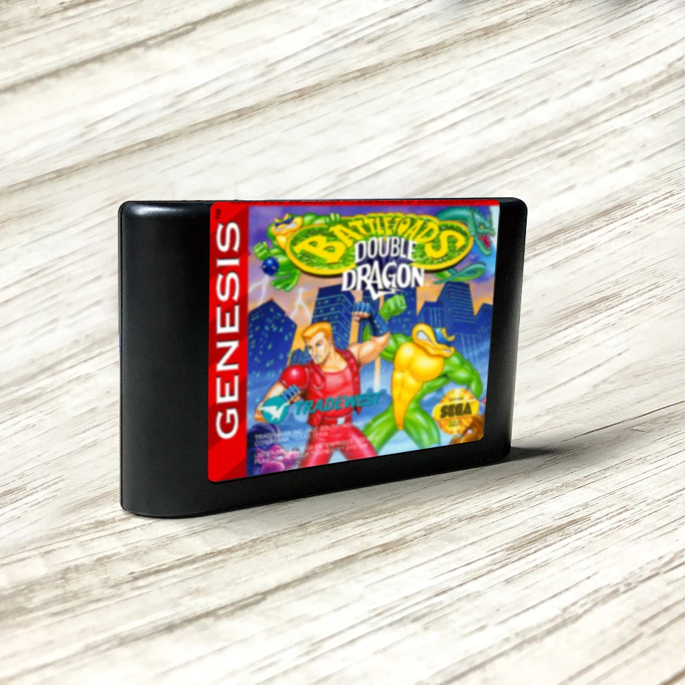 Battletoads &amp Double Dragon-этикетка США Flashkit MD Electroless Gold схема на основе печатной платы для