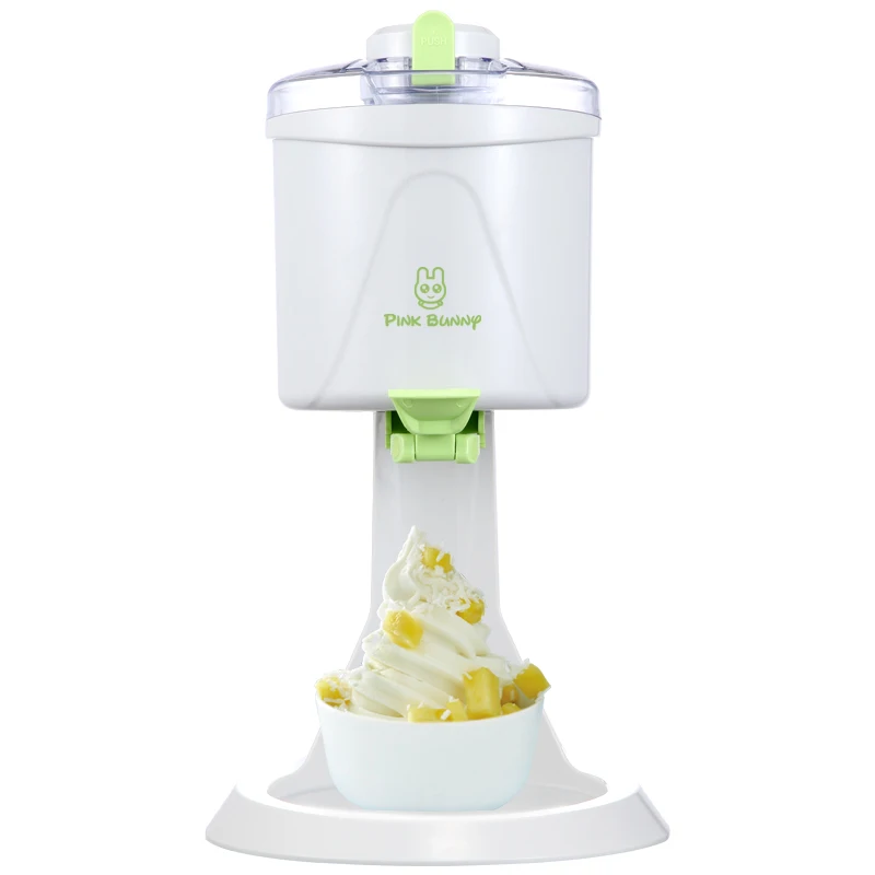 

DIY Ice Cream Maker Electric icecream Sundae Making Machine Automatic Mini Ice Cream Cones Frozen Fruit Dessert Milkshake
