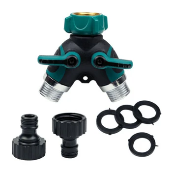 

Anti leak Hose Splitter 3/4 inch Two Way Connector Adapter Valve Tubing