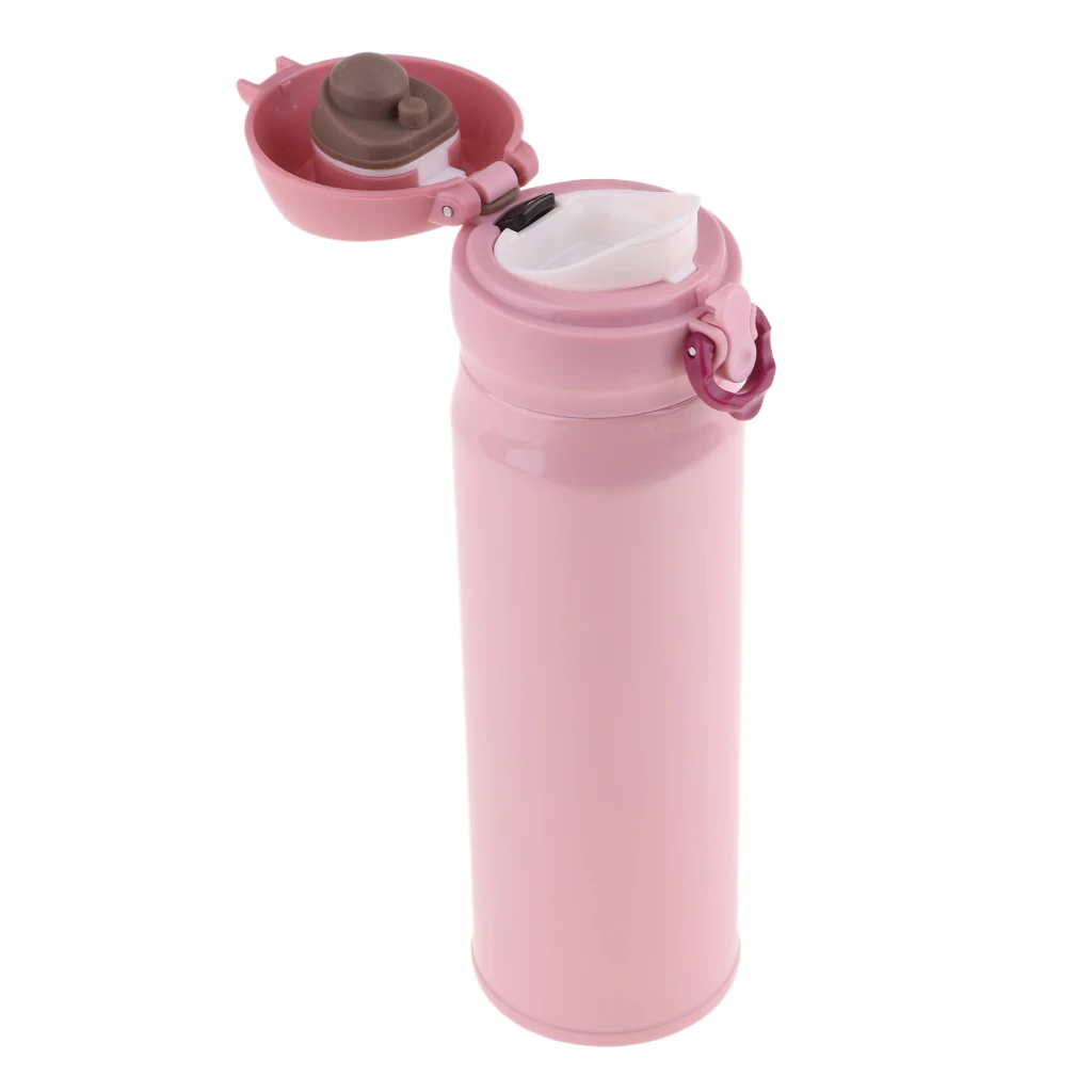 500ml Outdoor Sports Water Bottle BPA-Free Vacuum Cup Mug with Locking Lid Cap for Travel Camping Hiking Cycling