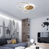 Modern Led Circle Rings Ceiling Lights For living Room Bedroom Study Room Ceiling Lamp White/Brown/Black/Gold Color 90-260V ► Photo 3/6