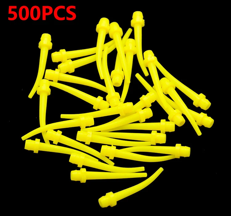 

500Pcs Dental Materials Impression Mixing Tips Free AliExpress Standard Shippin Disposable Silicone Rubber Mix Head Tools