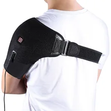 Electric Heat Therapy Adjustable Shoulder Brace Back Support Belt Dislocated Shoulders Rehabilitation Shoulder Injury Pain Wrap