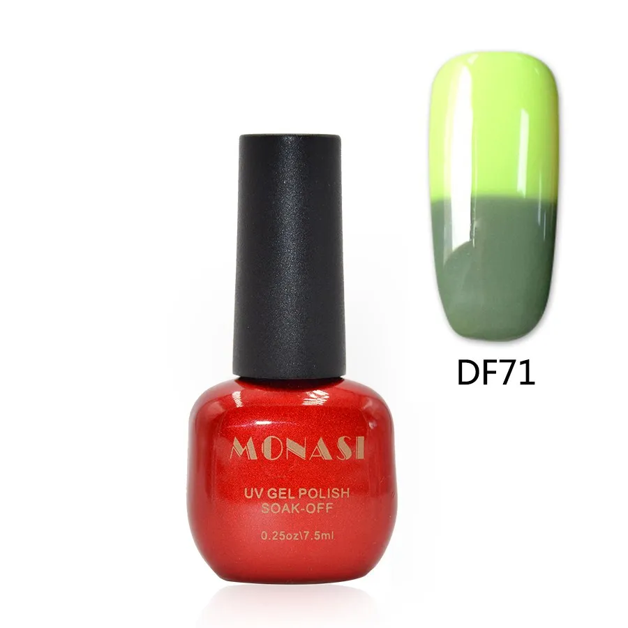 Thermo Varnish Changing Gel Nail Polish Soak Off UV Nail Gel Lacquer UV/LED Gel Temperature Varnish Gel Long Lasting - Цвет: DF71