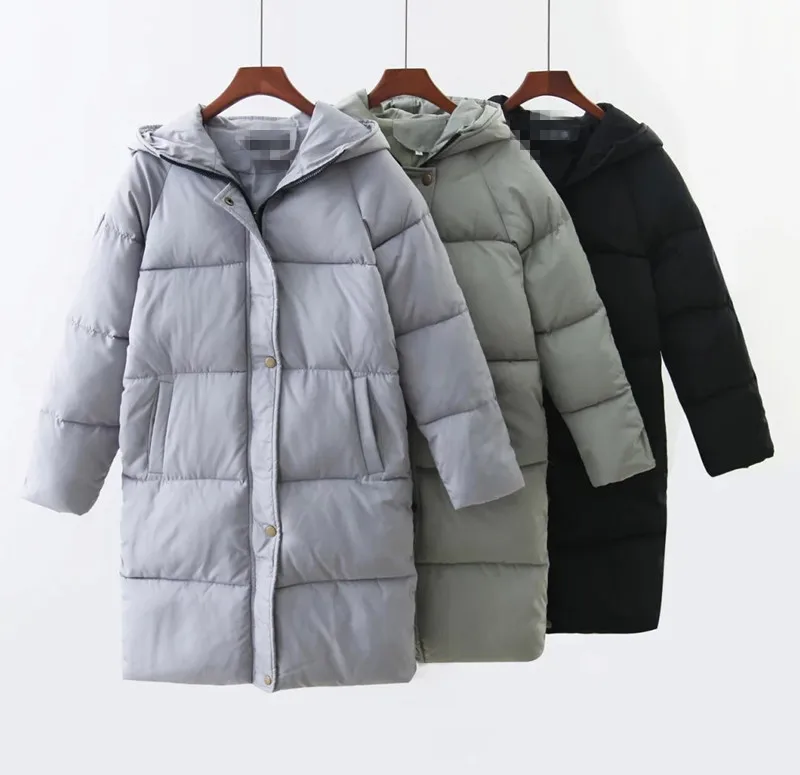 

2018 Autumn New Style Fashion Long Hooded Cotton-padded Jacket AliExpress EBay